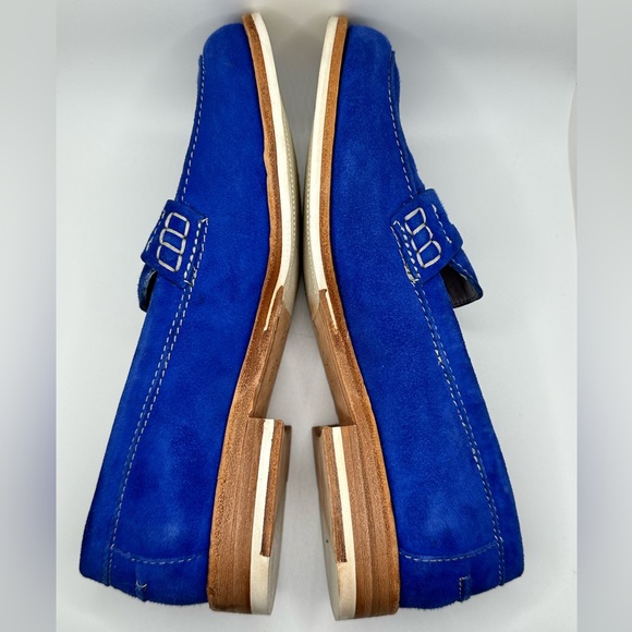 Johnston & Murphy Blue Suede Shoes - Picture 5 of 10